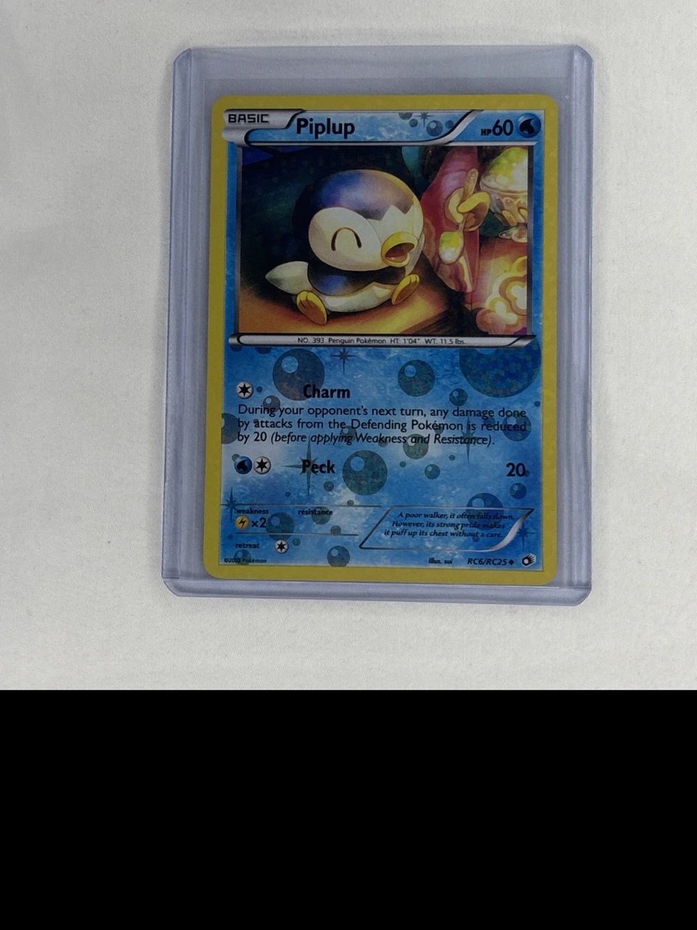 Piplup RC6/RC25 Legendary Treasures: Radiant Collection Holo LP
